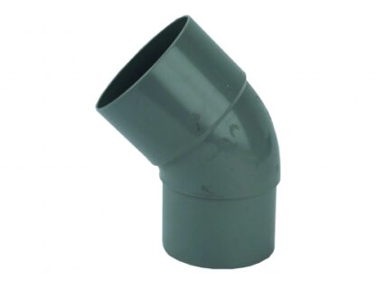 WAVIN PVC HWA BOCHT 80MM 45° VERJ. SP. GRIJS