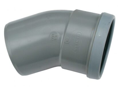 WAVIN WAFIX PVC MANCHET BOCHT 125MM 30° M/S SN4